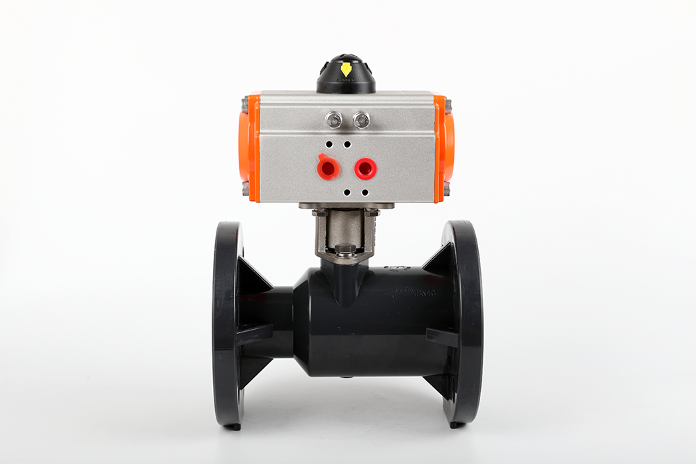 阳朔气动法兰一体球阀